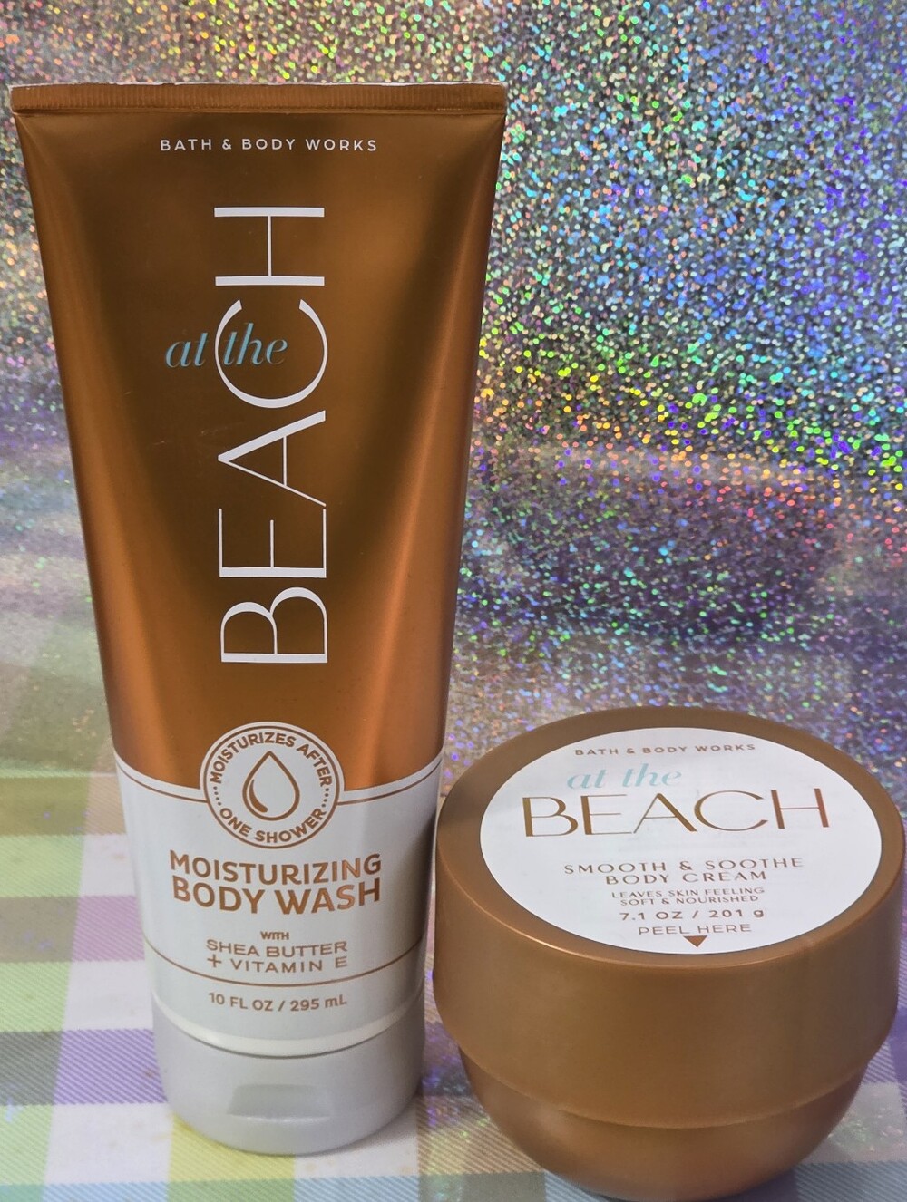 Bath & Body Works At the Beach Moisturizing Body Wash & Body Cream Set NEW